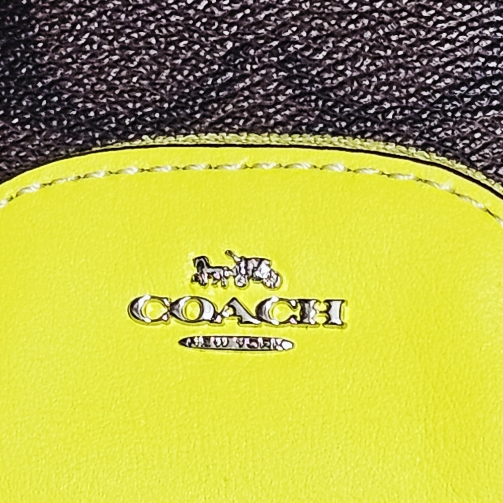 Coach Mini Backpack key chain C7803 bag charm Neon Multicolor Purple Orange NEW - Picture 10 of 11